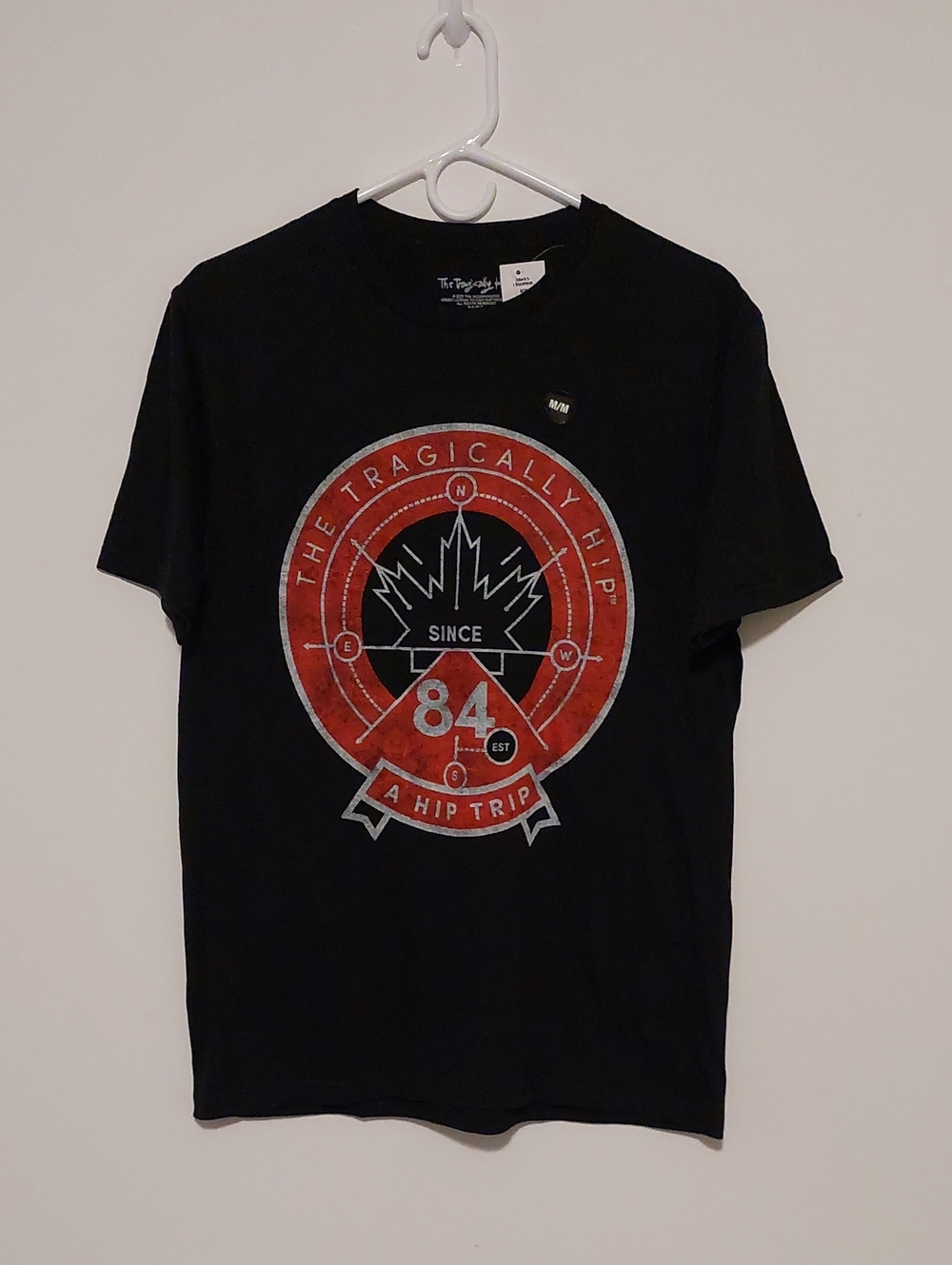 2025 The Tragically Hip Black Short Sleeved Graphic Band T-shirt NWT Size M